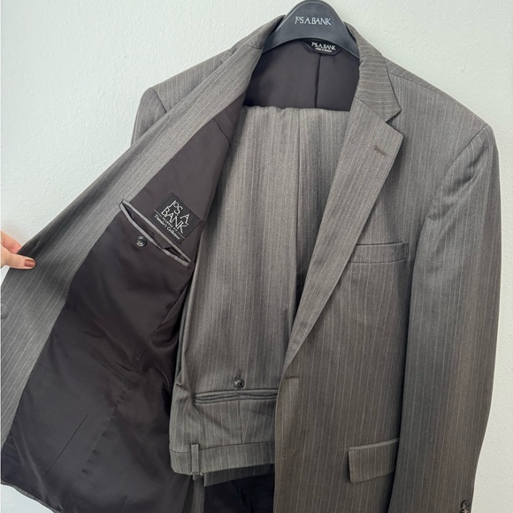 Jos. A. Bank Classic Brown Striped Suit - Picture 7 of 8